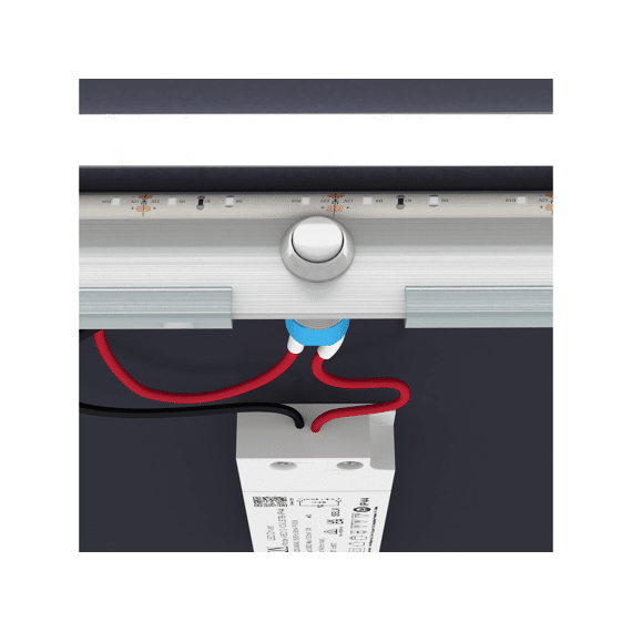 Aurlane Start Spiegel Led Zwart 50X70Cm