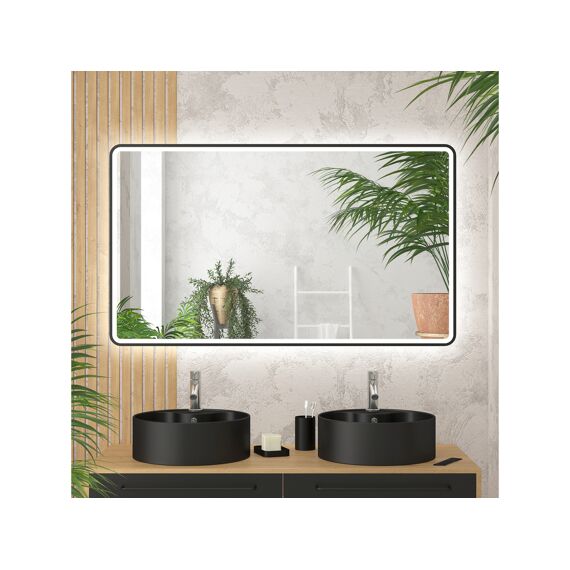 Aurlane Start Spiegel Led Zwart 120X70Cm