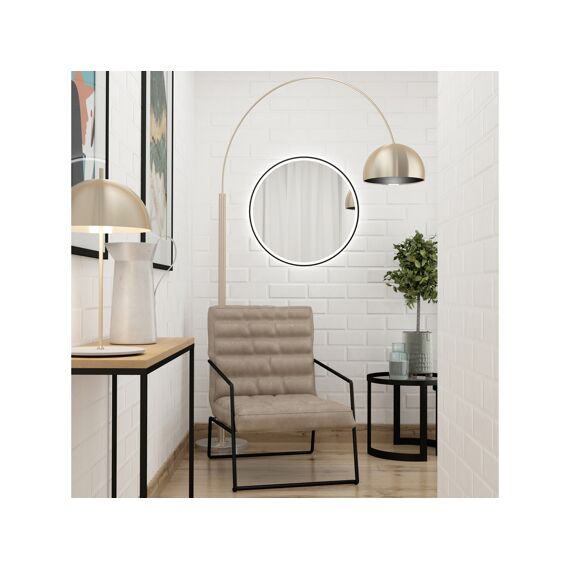 Aurlane Start Spiegel Led Zwart Rond 60Cm