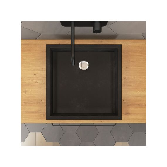 Aurlane Timbre Wastafel Hars Vierkant 40X40X10Cm