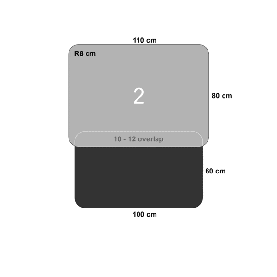 Car Protector Mat Smokey Black 80x110cm