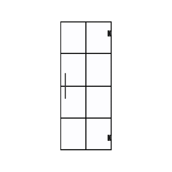 Thytan Every Way Black Line 8-ruit 201x78cm + Zwart Beslag