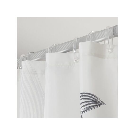 Sealskin Birds Douchegordijn 180X200 Cm Polyester Zwart / Wit
