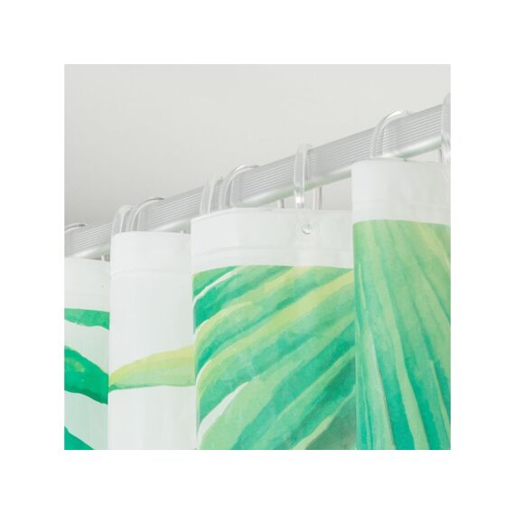 Sealskin Leaves Douchegordijn 180X200 Cm Peva Groen / Wit