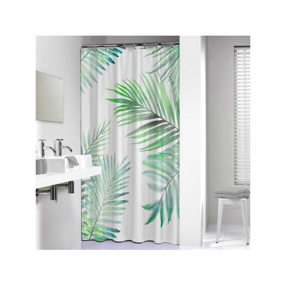 Sealskin Leaves Douchegordijn 180X200 Cm Peva Groen / Wit