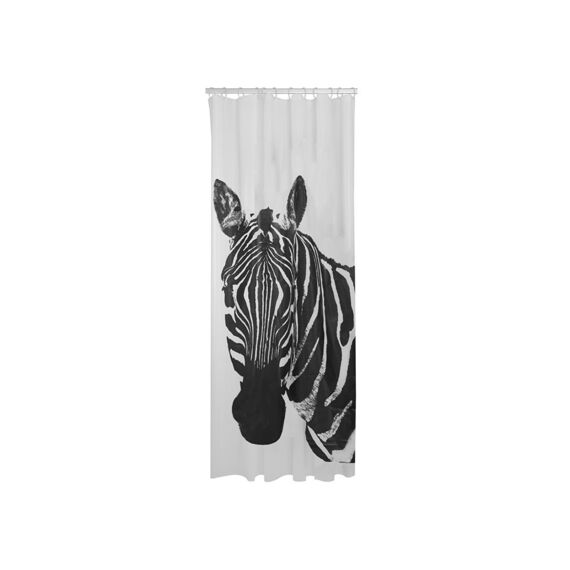 Sealskin Zebra Douchegordijn 180X200 Cm Peva Zwart / Wit