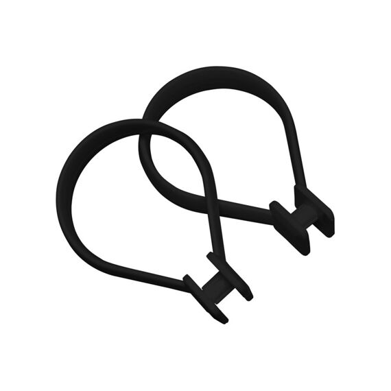 Sealskin Clips Douchegordijnringen (12 Stuks) Zwart