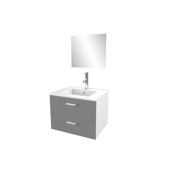 Aurlane Lift Badkamermeubelset Grijs 60X45X46Cm