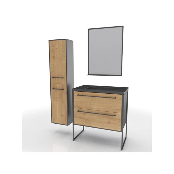 Aurlane Steel Onderkast Zwart 80X50X81Cm