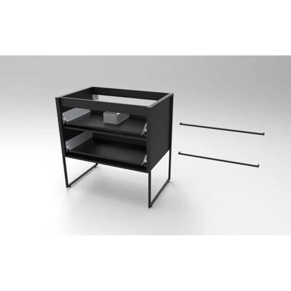 Aurlane Steel Onderkast Zwart 80X50X81Cm