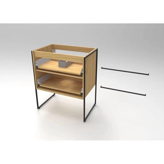 Aurlane Steel Onderkast Hout 80X50X81Cm