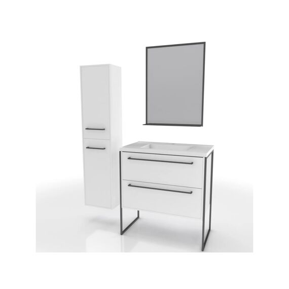Aurlane Steel Set 2 Deuren Wit 30X35X150Cm