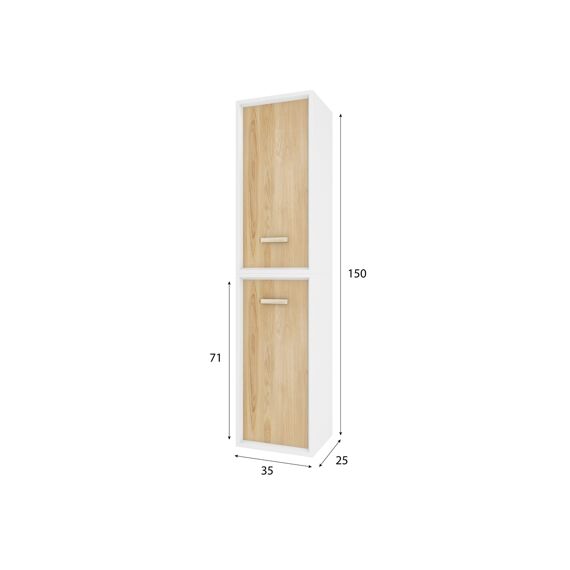 Aurlane Fjord Kolomkast Hout 35X25X150Cm