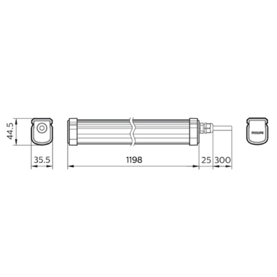 Philips Projectline Waterproof 120 3100Lm 3000K