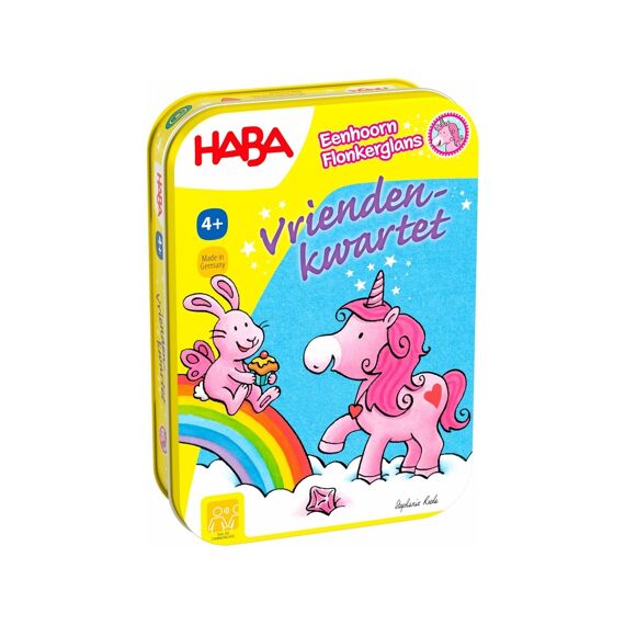 Haba Mini Spel - Eenhoorn Flonkerglas - Vriendenkwartet