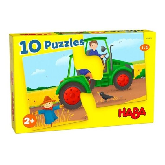 Haba 10 Puzzels - Op De Boerderij