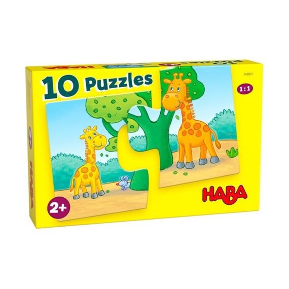 Haba 10 Puzzels - Wilde Dieren