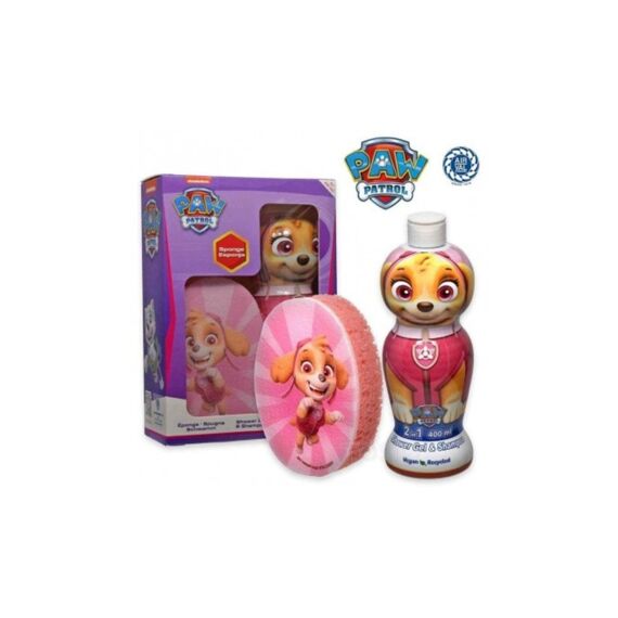 Paw Patrol Gift Set - Shower Gel En Shampoo Skye 400Ml Met Spons