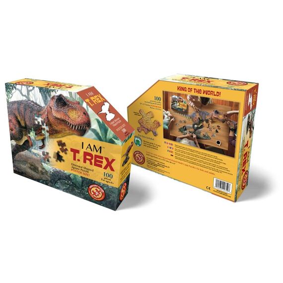 I Am Puzzel T-Rex Posterformaat Jr. 100St. 29.21X24.13X7.62Cm