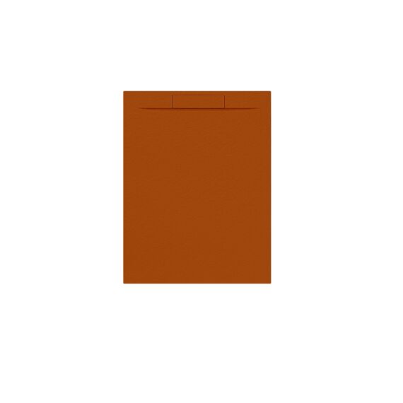 Allibert Luna Rechthoek + Sifon  Satijn Koper Oranje-120 X 90 X 3 Cm