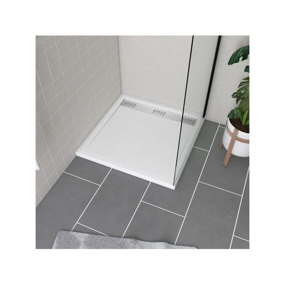 Aurlane Pure 2 Douchebak Met Rooster Chroom 80X80Cm Excl Afvoer