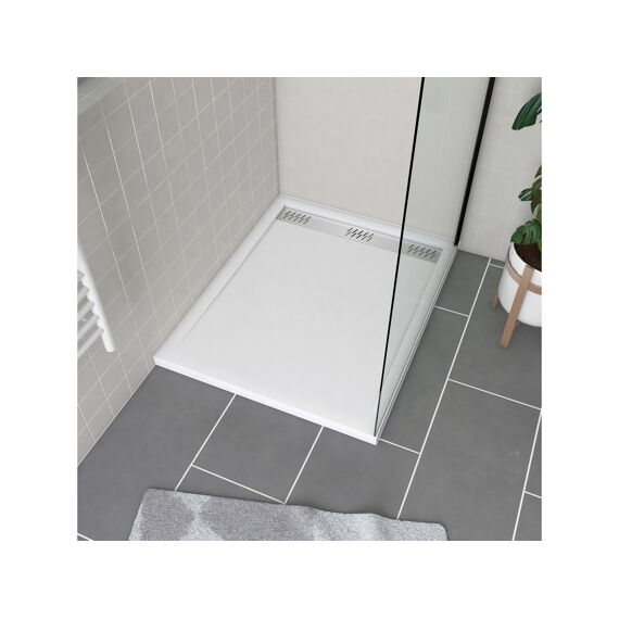 Aurlane Pure 2 Douchebak Met Rooster Chroom 80X100Cm Excl Afvoer