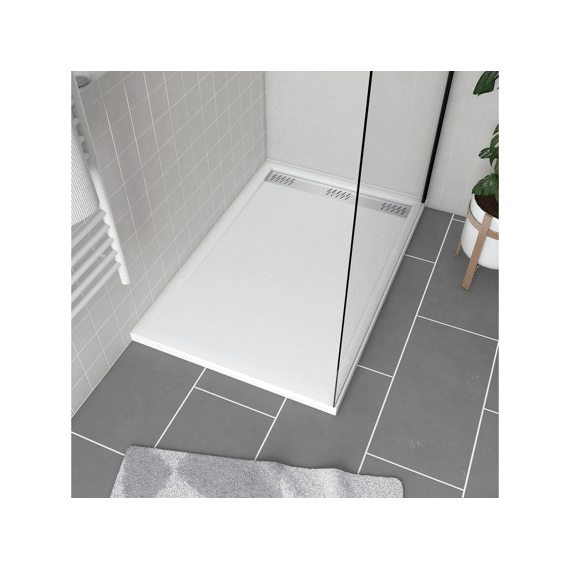 Aurlane Pure 2 Douchebak Met Rooster Chroom 80X120Cm Excl Afvoer