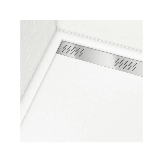 Aurlane Pure 2 Douchebak Met Rooster Chroom 80X120Cm Excl Afvoer