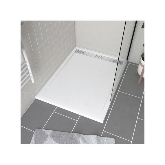 Aurlane Pure 2 Douchebak Met Rooster Chroom 90X120Cm Excl Afvoer