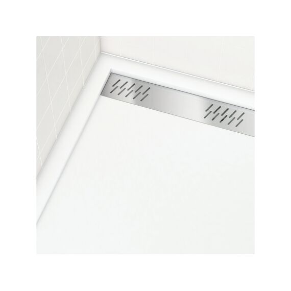 Aurlane Pure 2 Douchebak Met Rooster Chroom 80X140Cm Excl Afvoer