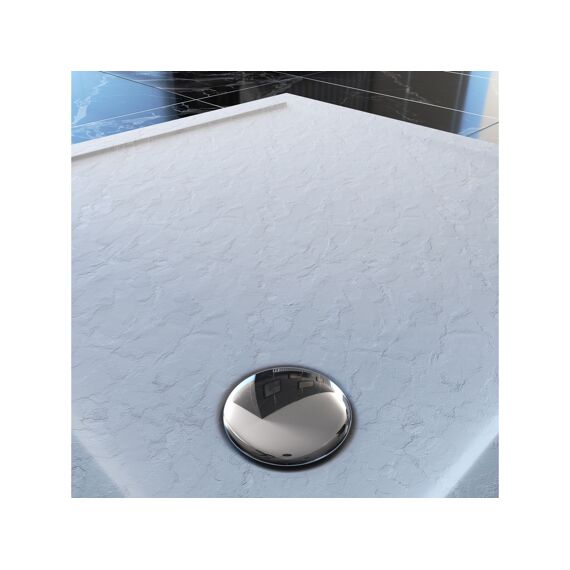 Aurlane Pedra Douchebak Acryl Leisteeneffect Wit Mat 80X80Cm Excl Afvoer
