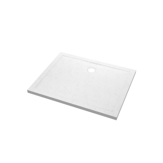 Aurlane Pedra Douchebak Acryl Leisteeneffect Wit Mat 80X100Cm Excl Afvoer