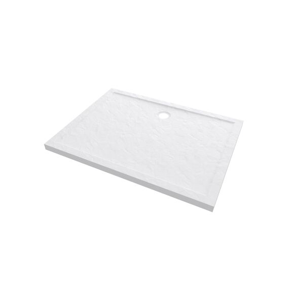 Aurlane Pedra Douchebak Acryl Leisteeneffect Wit Mat 90X120Cm Excl Afvoer