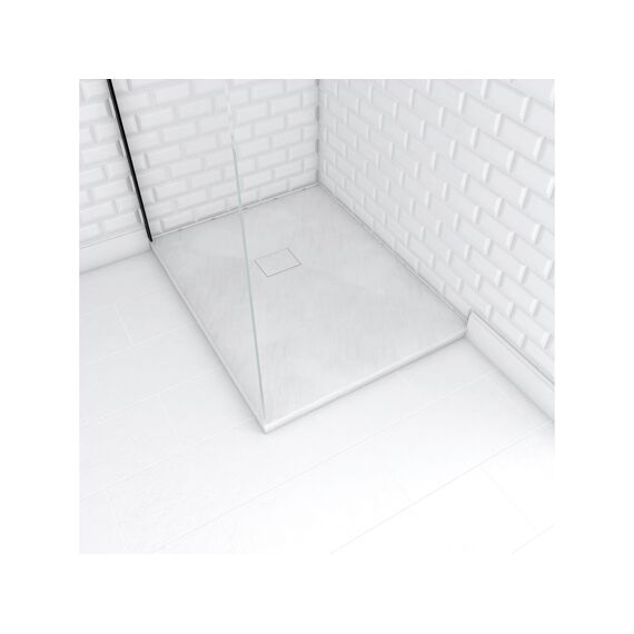 Aurlane Stone 2 Douchebak Wit 70X90Cm Excl Afvoer