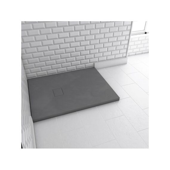 Aurlane Stone 2 Douchebak Grijs 70X90Cm Excl Afvoer