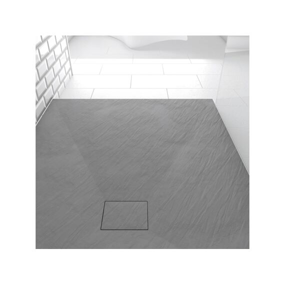 Aurlane Stone 2 Douchebak Grijs 70X90Cm Excl Afvoer