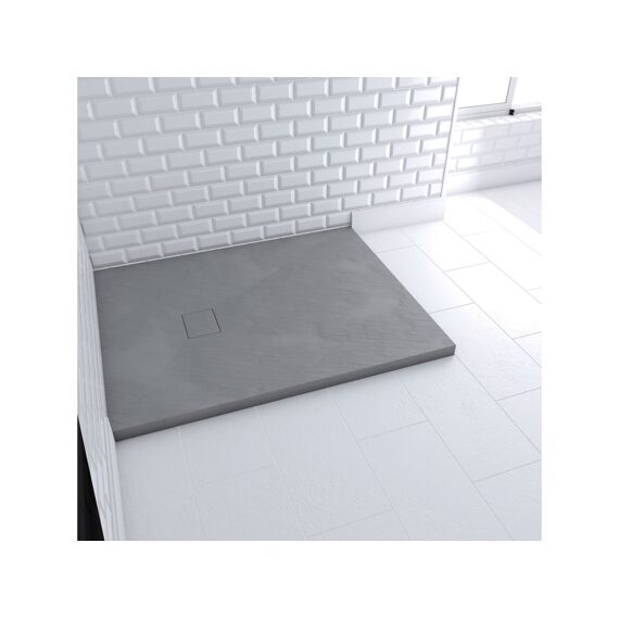 Aurlane Stone 2 Douchebak Grijs 80X100Cm Excl Afvoer