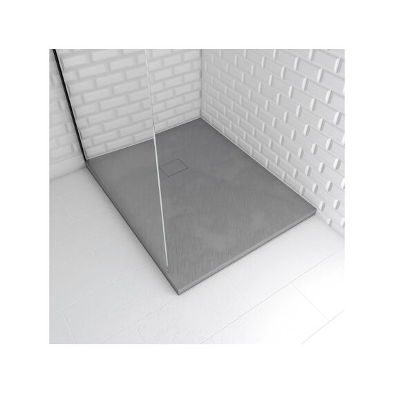 Aurlane Stone 2 Douchebak Grijs 80X100Cm Excl Afvoer