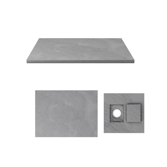 Aurlane Stone 2 Douchebak Grijs 90X120Cm Excl Afvoer