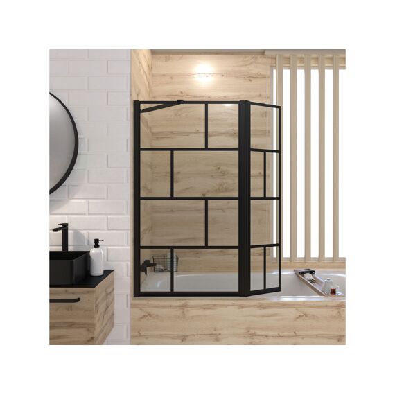 Aurlane Ibiza Bricks Badwand Zwart Mat 130X105Cm