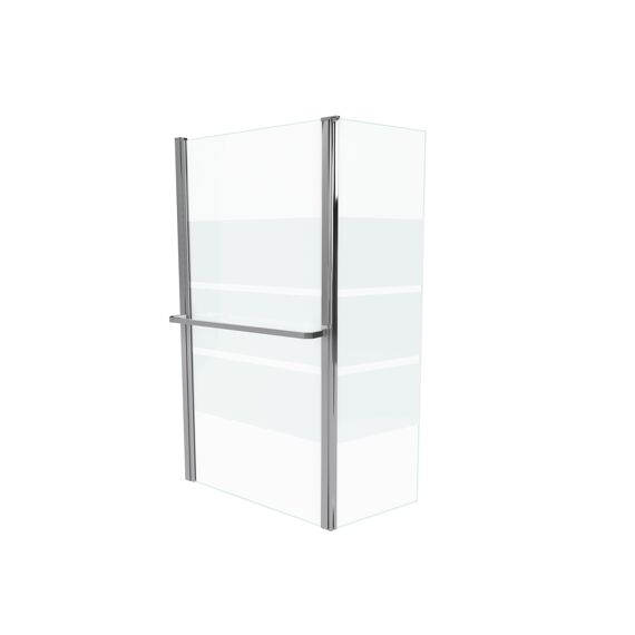 Aurlane Ibiza Badwand Chroom Mat 130X105Cm