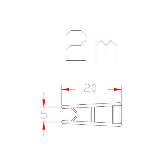 Aurlane Magnetische Strip Plat 5Mm