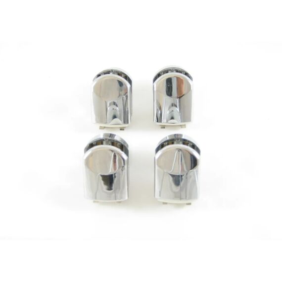 Aurlane Wielen Voor Douchecabine Metaal/Chroom Dia 23Mm 4 Stuks