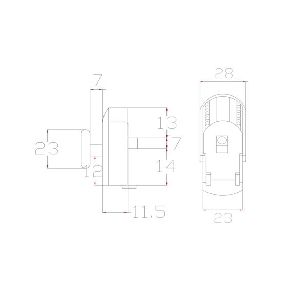 Aurlane Wielen Voor Douchecabine Metaal/Chroom Dia 23Mm 4 Stuks