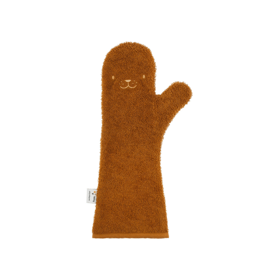 Nifty Washand Baby Shower Seal Caramel