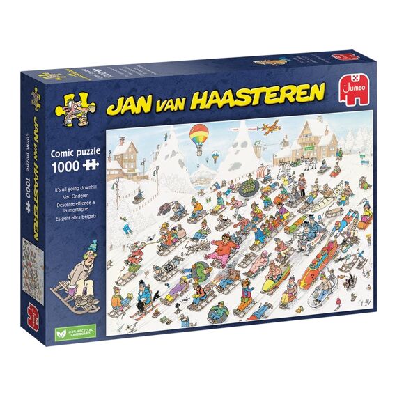 Jumbo Puzzel 1000 Stuks Jan Van Haasteren It'S All Going Downhill