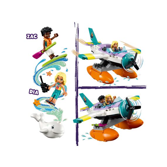 LEGO Friends 41752 Reddingsvliegtuig Op Zee