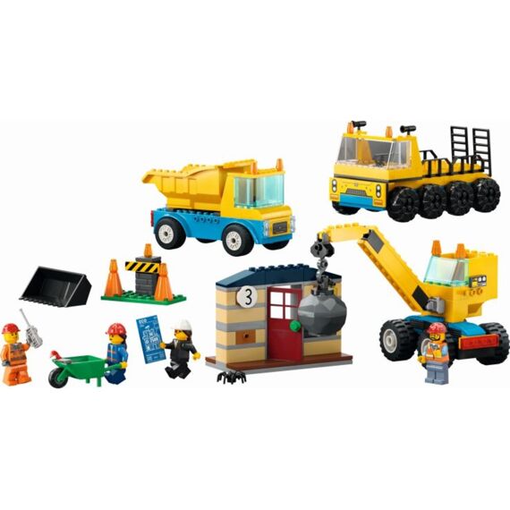 LEGO City 60391 Kiepwagen, Bouwtruck En Sloopkraan