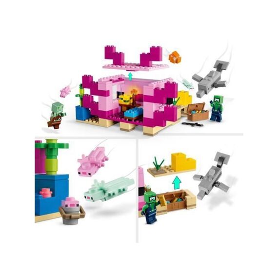 LEGO Minecraft 21247 Het Axolotlhuis