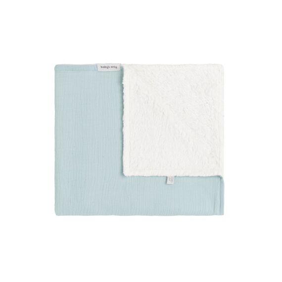 Babys Only Fresh Eco Wiegdeken Teddy 75X100Cm Misty Blue